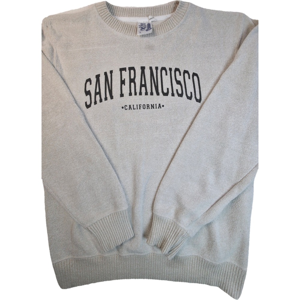 San Francisco ESY Surf Co. Sweater Large Oatmeal California Excellent